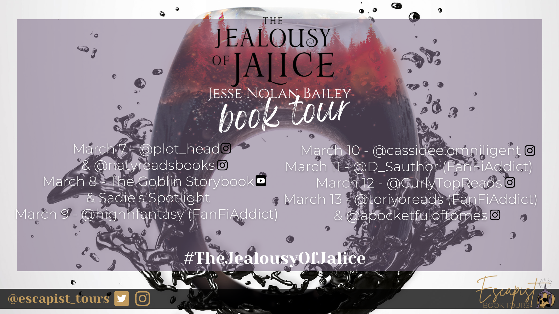 Jealousy of Jalice tour stops (blog)