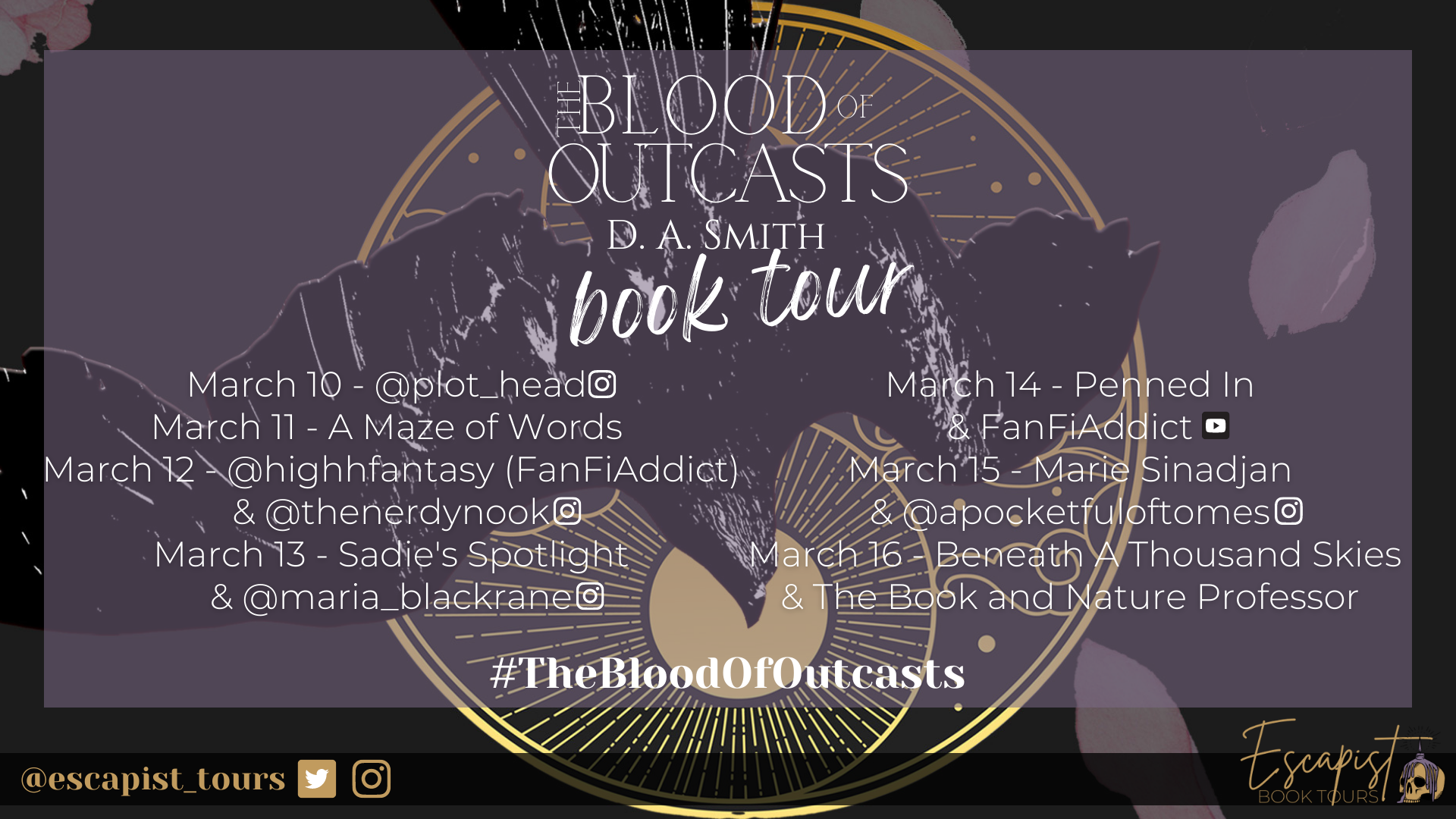 Blood of Outcasts tour stops (blog)